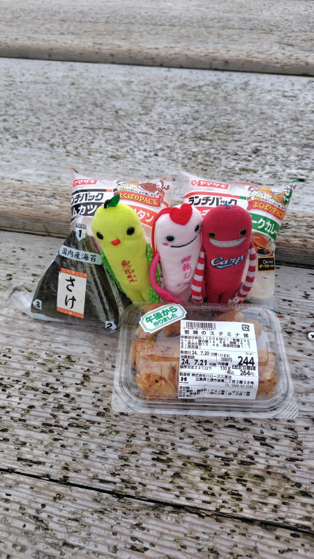 おにぎりと唐揚げ
