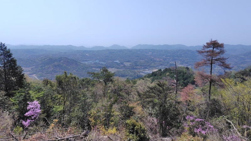 篁山竹林寺鐘楼からの眺め
