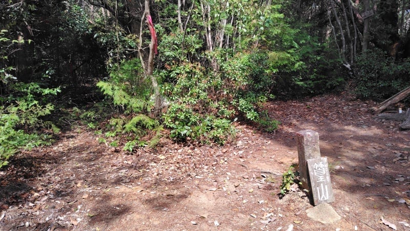 篁山の山道