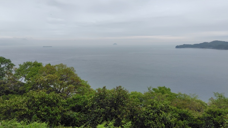 因島美可崎城跡から見る瀬戸内海