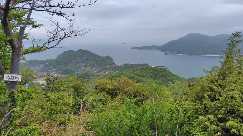 天狗山の山頂から地蔵鼻方面の眺め