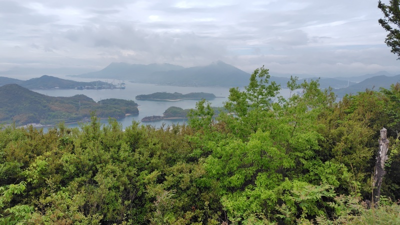 天狗山の山頂から瀬戸田(生口島)方面の眺め