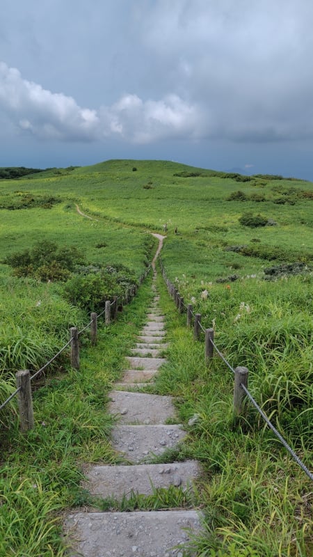 男三瓶山から子三瓶山への道