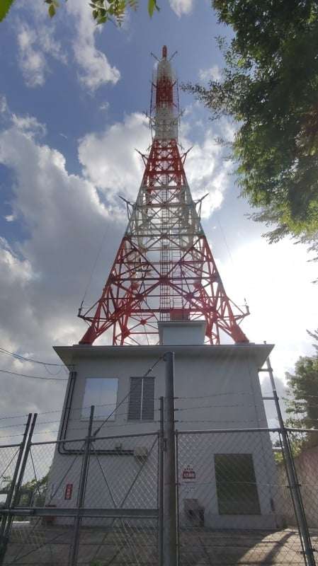 比治山山頂にある鉄塔