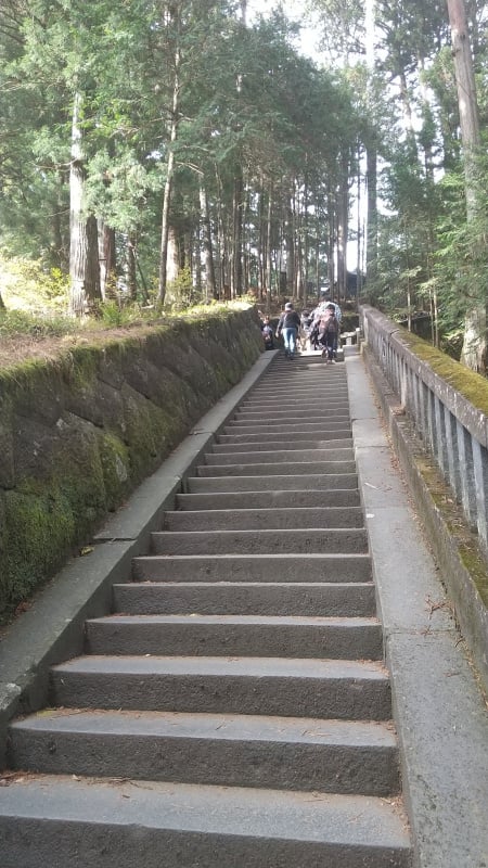 日光東照宮奥宮への石段