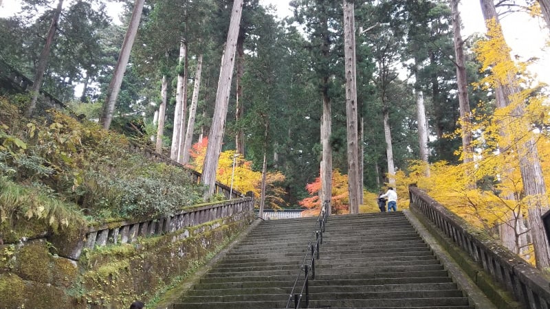 輪王寺大猷院の石段
