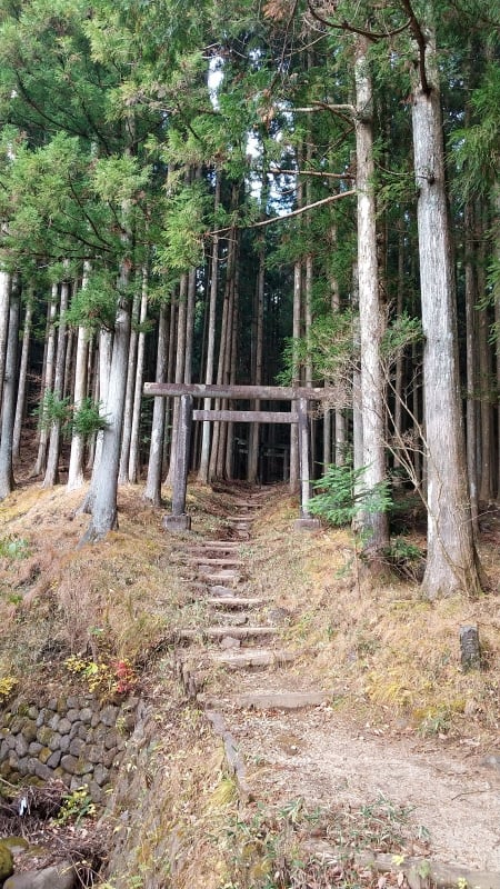 外山の登山の鳥居