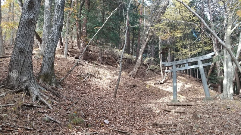 外山登山道の鳥居