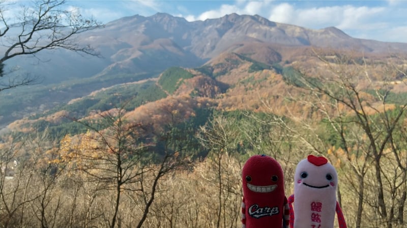 外山山頂から見る日光連山