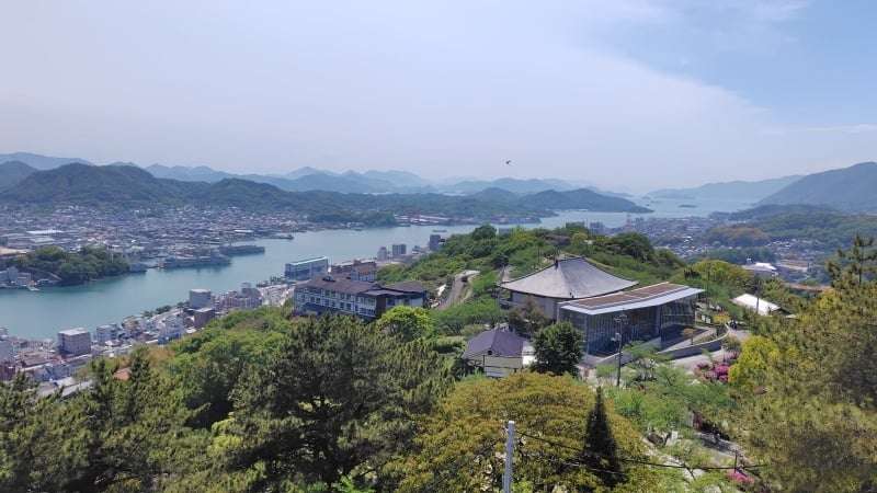 尾道展望台から三原方面の眺め