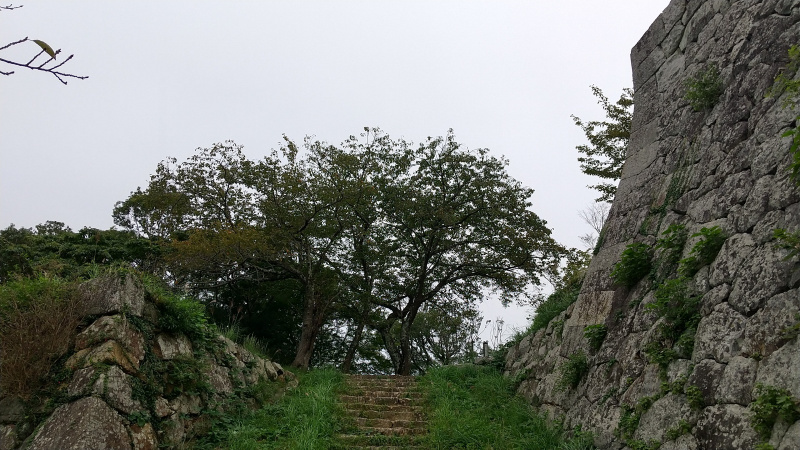 米子城址の石段