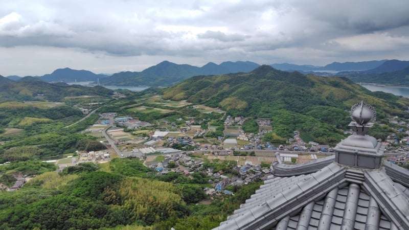 白滝山山頂展望台から瀬戸田(生口島)方面の眺め